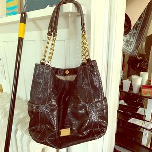 Black snakeskin limited edition Michael kors